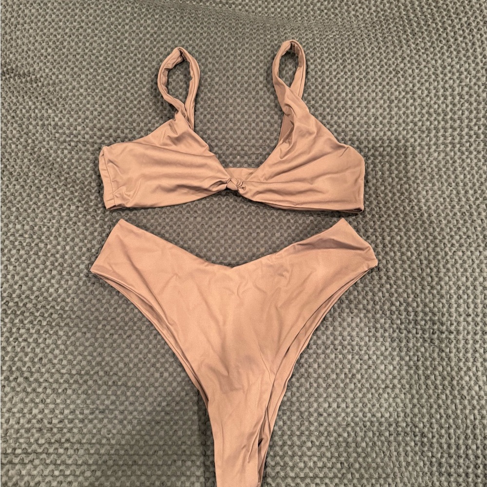Women's Tan Bikini Set